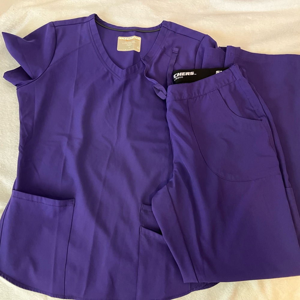 Skechers Purple Scrub Set